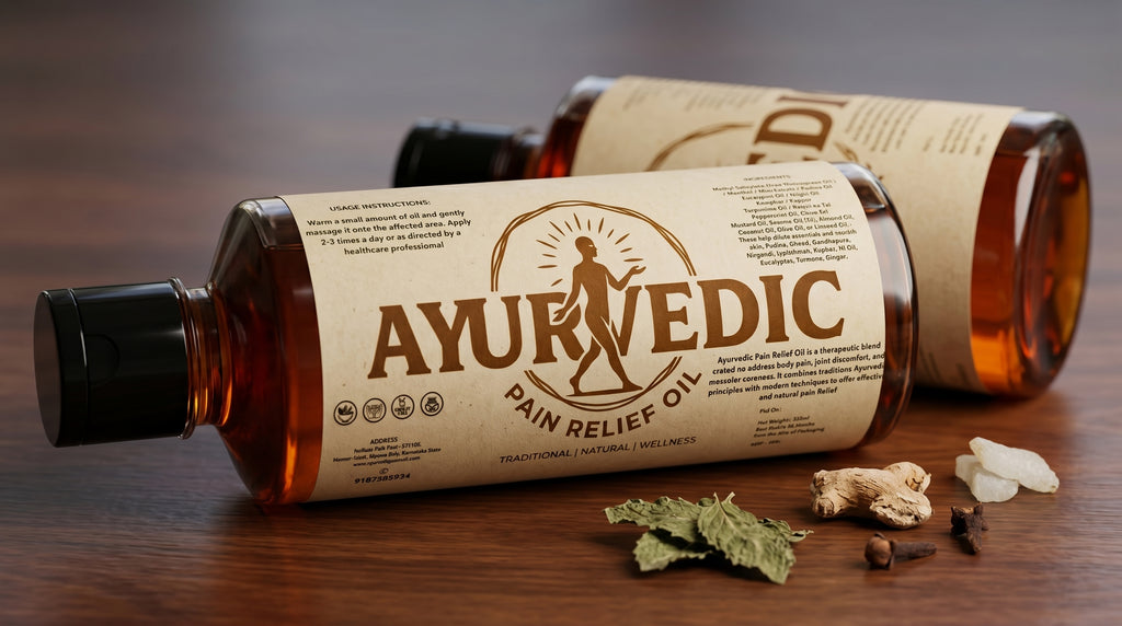 Ayurvedic Pain Relief Oil: 100% Natural