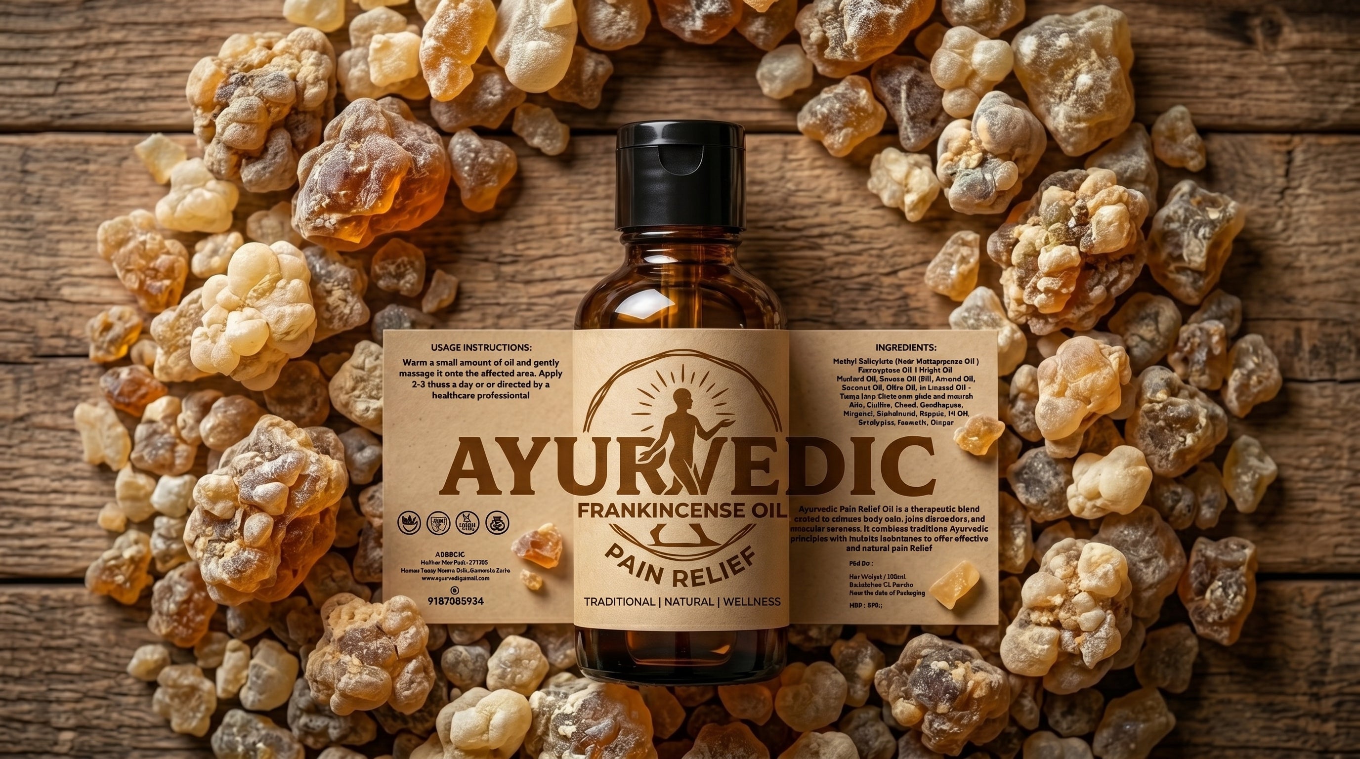 Ayurvedic Pain Relief Oil: 100% Natural